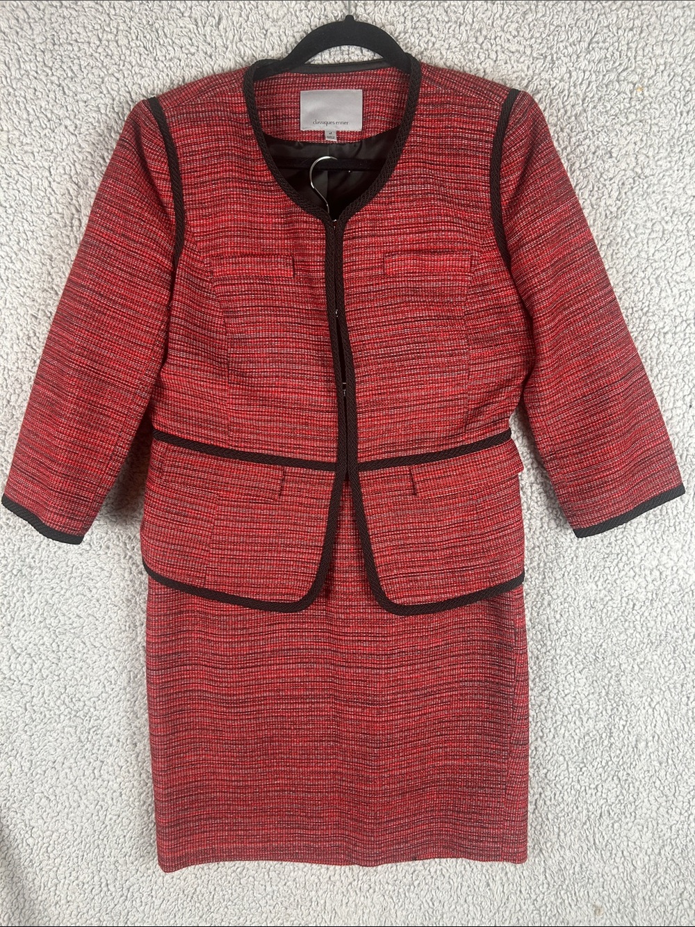 Classiques Entier Two Piece Set Marbled Red Size M